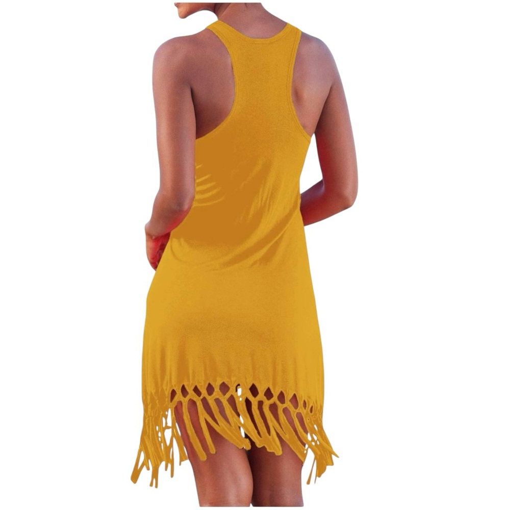 PINZIKO Summer Beach Dress, Casual brown XL NWT - Picture 2 of 6